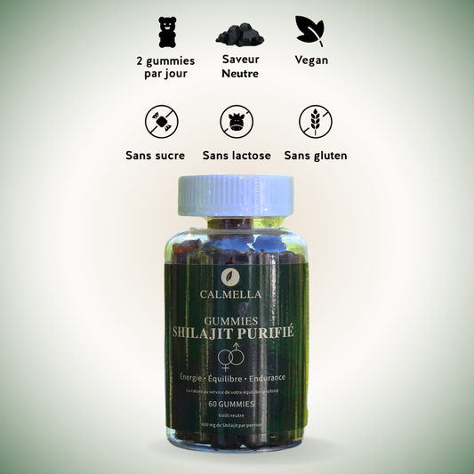 Calmella Shilajit Purifié – Énergie & Endurance au Naturel